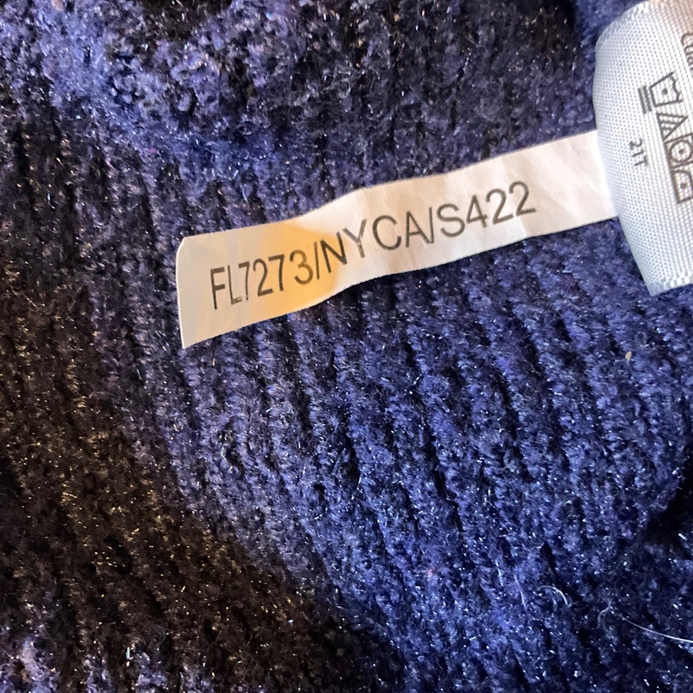 Free Assembly Colorblock Mock Neck Sweater Pink Navy Ochre Womens Sz M Y2K Style - Picture 9 of 9